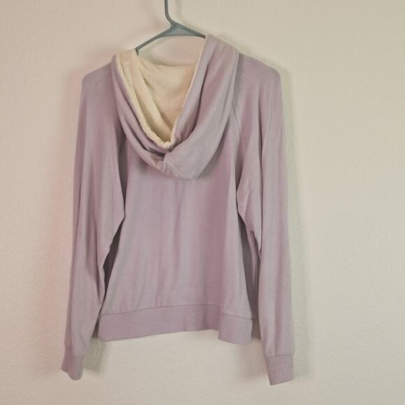 Arizona Jeans women's purple hoodie fleece lined hood size s - Picture 3 of 4
